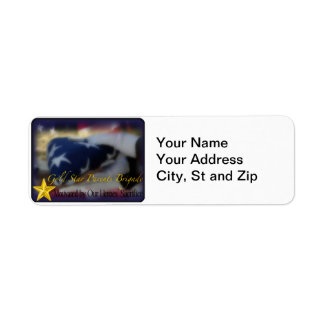 Gold Star Parents Brigade Return Address Label