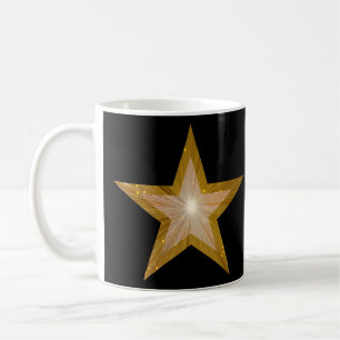 Gold Star 'STAR!' mug black