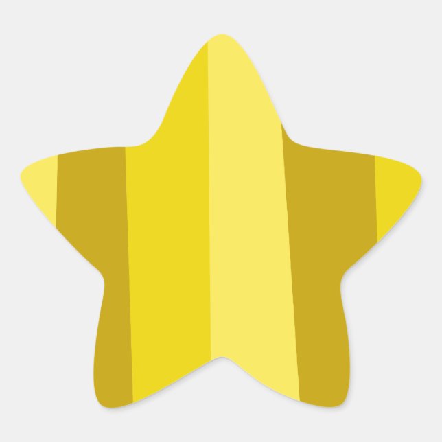 Gold Star Star Sticker (Front)
