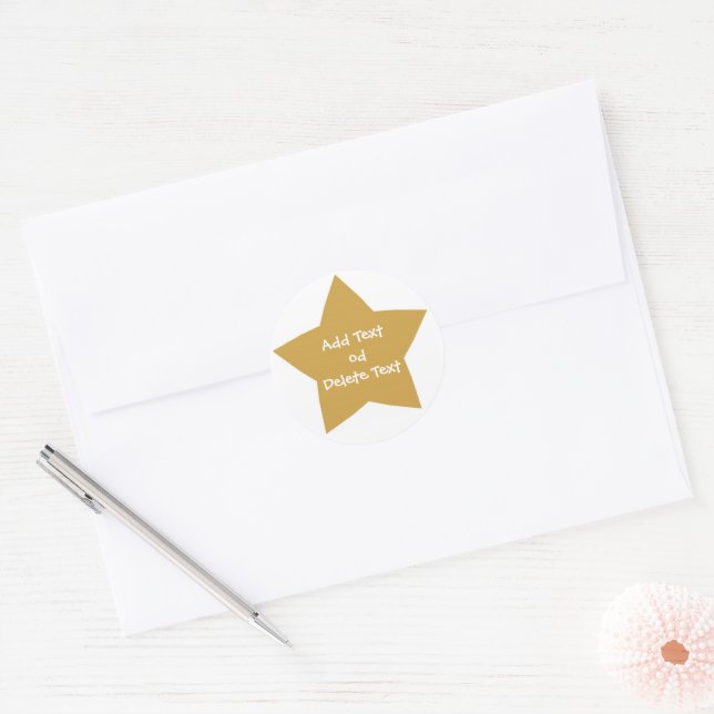 Gold Star Sticker (Envelope)