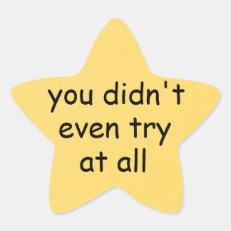 Gold Star Sticker