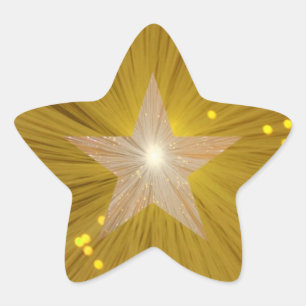 "Gold" Star sticker star shape