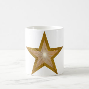 Gold Star two tone mug white
