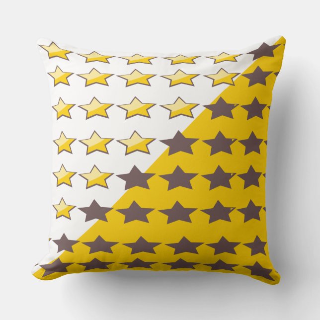 Gold Starlight Starbright Cushion (Front)