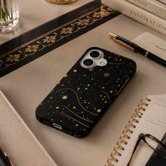 Gold Starry Night Celestial Phone Case (Creator Uploaded)
