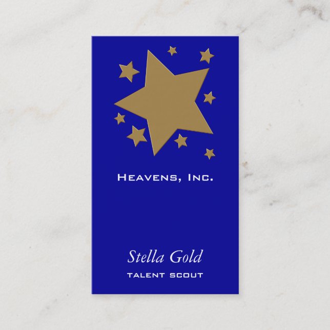 Gold Stars Business Card (Front)