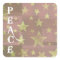 Gold Stars Christmas Peace Stickers