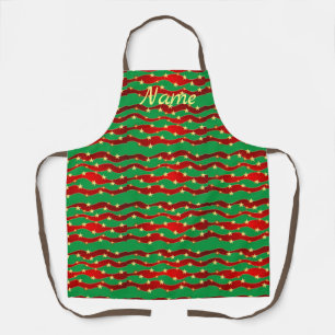 Gold Stars Christmas Sky Thunder_Cove Apron