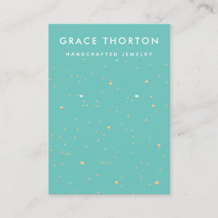 Gold Stars Earring Jewellery Display Card