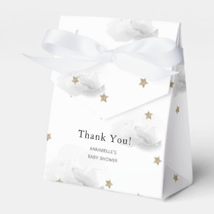 Gold Stars & Grey Clouds Baby Shower Gift Box