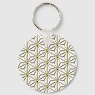 gold stars key ring