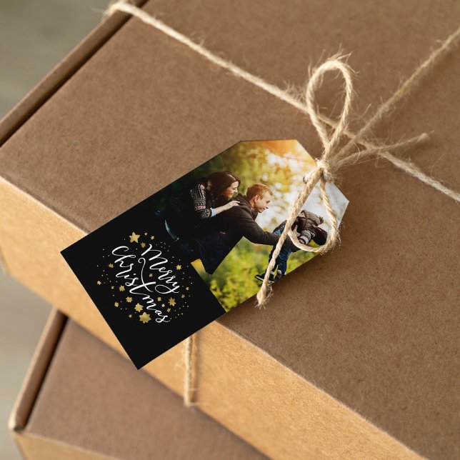 Gold Stars "Merry Christmas" Gift Tags (Creator Uploaded)