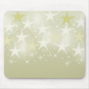 Gold Stars Mouse Pad