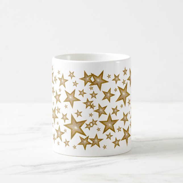 Gold Stars  mug white (Center)