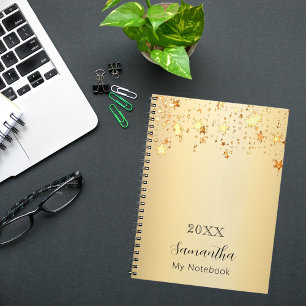 Gold stars name script notebook