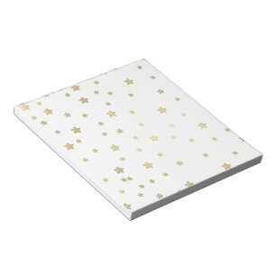 Gold Stars Notepad