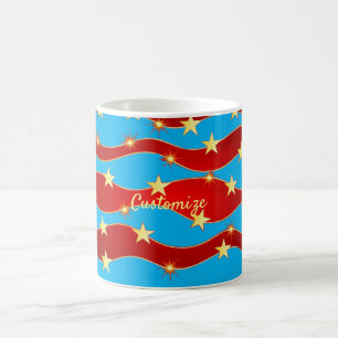 Gold Stars Patriotic Sky Thunder_Cove Coffee Mug