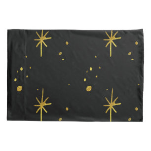 Gold Stars  Pillowcase