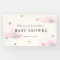 Gold Stars & Pink Clouds Baby Shower Banner