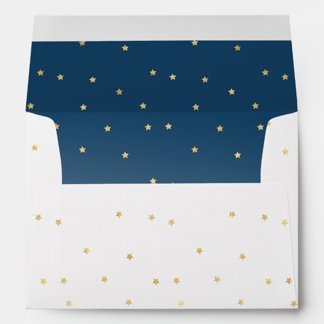 Gold Stars Sky Shine Bright Envelopes (Back (Bottom))