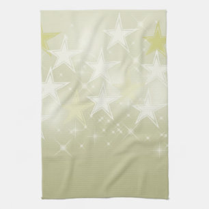 Gold Stars Tea Towel