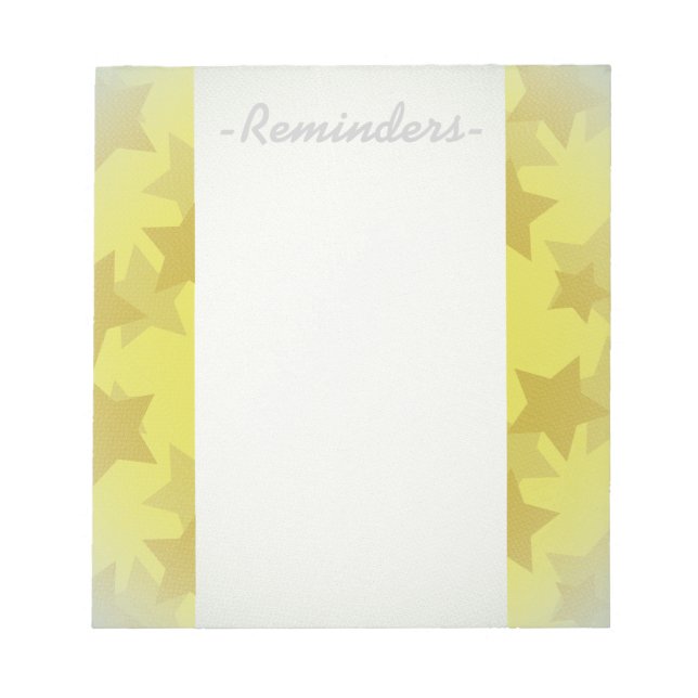 Gold Stars v2 Notepad (Front)