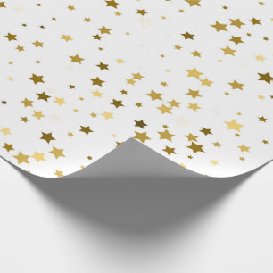 Gold Stars Wrapping Paper