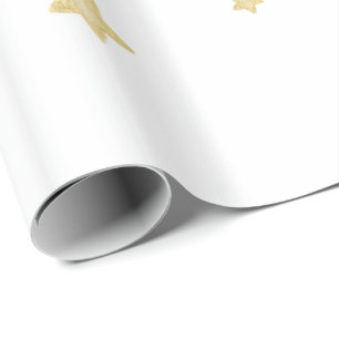 Gold Stars Wrapping Paper