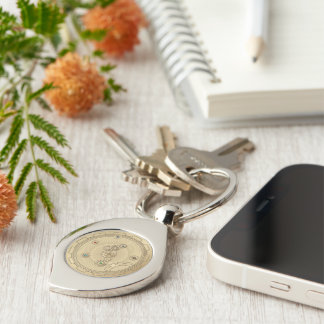 Gold Steampunk Key Ring