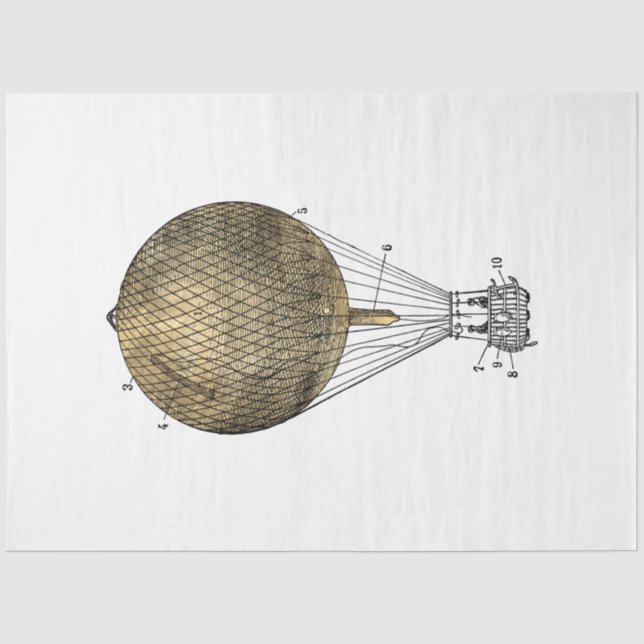 Gold SteamPunk Series Design 12 Tissue Paper (Front)
