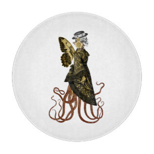 Gold SteamPunk Series Design 5  Cutting Board