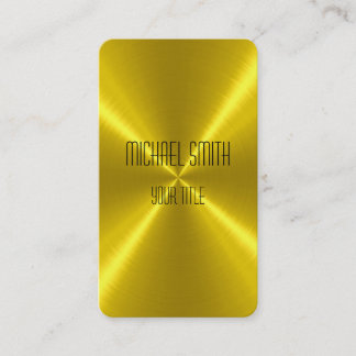 Gold Steel Metal Business Card