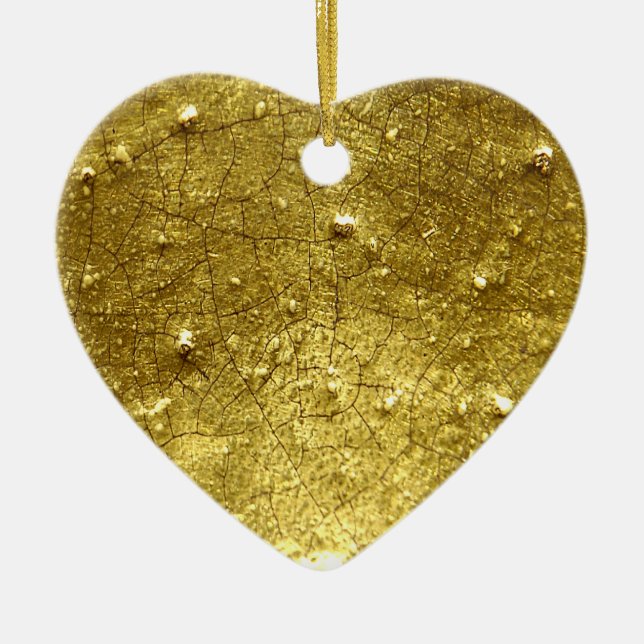 Gold stone ceramic ornament (Front)