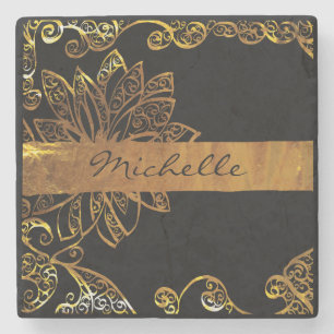 Gold Stone Coaster