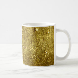 Gold stone coffee mug