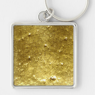 Gold stone key ring