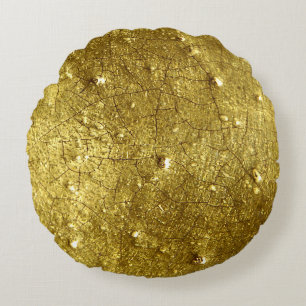 Gold stone Photography Round Cushion
