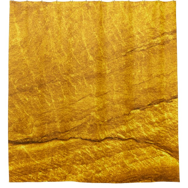 Gold stone texture background. abstract, antique,  shower curtain (Front)