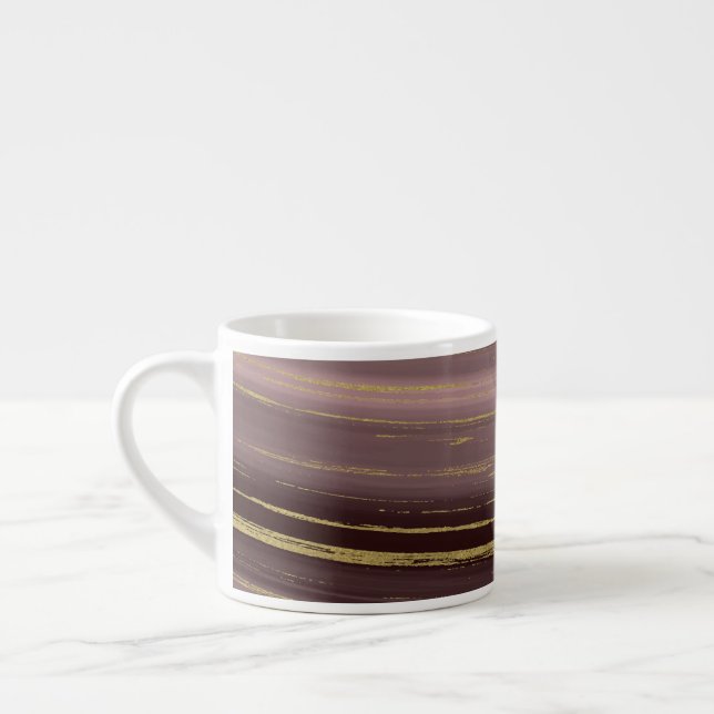 Gold strands espresso cup (Left)