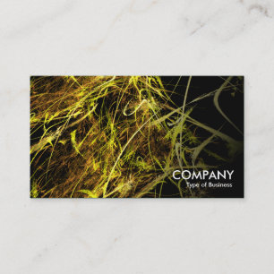 Gold Strands Fractal 02 Business Card