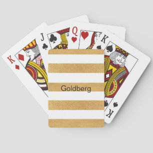 Gold Stripe Custom Playing Card