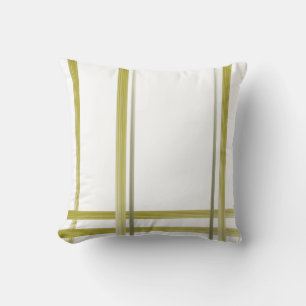 Gold Stripe Throw Pillow