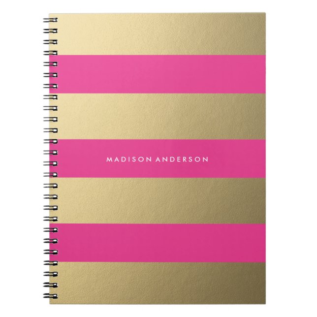 Gold Striped | Notebook (Front)