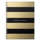 Gold Striped | Notebook