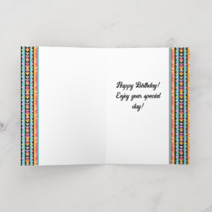 Gold stripes Pattern Foil Holiday Card