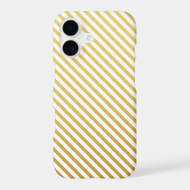 Gold Stripes Pattern iPhone 7 Case (Back)