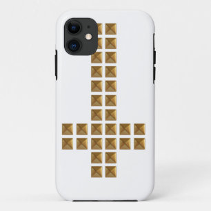 Gold Studded Inverted Cross iPhone 11 Case