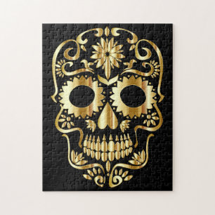 Gold Sugar Skull Puzzle
