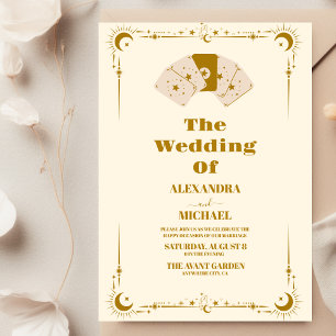 Gold Sun and Moon Tarot Card Wedding
