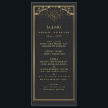 Gold Sun and Moon Tarot Wedding Flat Menu<br><div class="desc">Elegant and modern wedding design inspired by a tarot card. Design is not real foil. You can customise this further by clicking on the "PERSONALIZE" button. Matching Items in our shop for a complete party theme. For further questions please contact us at ThePaperieGarden@gmail.com</div>
